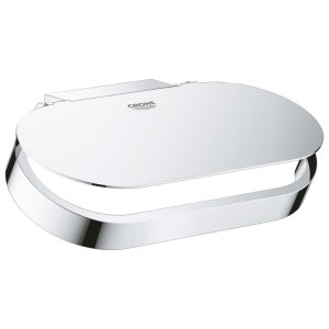 Grohe Selection Toilet Roll Holder With Cover - Chrome (41069000) - main image 1