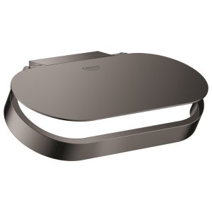 Grohe Selection Toilet Roll Holder With Cover - Hard Graphite (41069A00) - main image 1