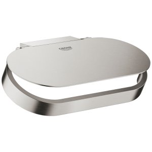 Grohe Selection Toilet Roll Holder With Cover - Supersteel (41069DC0) - main image 1