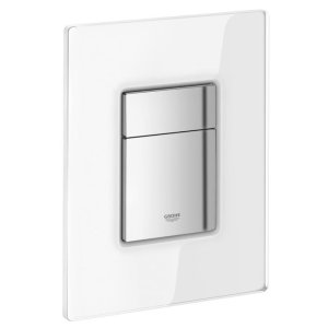 Grohe Skate Cosmopolitan Dual Flush Plate - White/Chrome (38845LS0) - main image 1