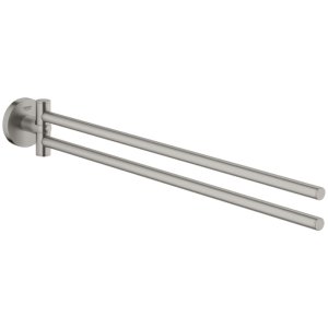 Grohe Start Double Towel Bar - Supersteel (41183DC0) - main image 1