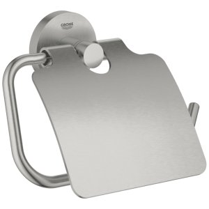 Grohe Start Toilet Paper Holder With Cover - Supersteel (41179DC0) - main image 1