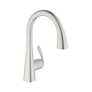 Grohe Zedra Single Lever Sink Mixer - Stainless Steel (32294SD1) - main image 1