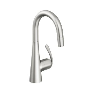 Grohe Zedra Single Lever Sink Mixer - Stainless Steel (32296SD0) - main image 1