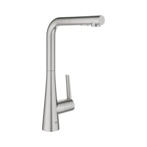 Grohe Zedra Single Lever Sink Mixer - Supersteel (32553DC2) - main image 1