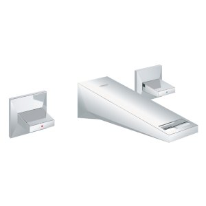 Grohe Allure Brilliant 161mm 3-hole wall mounted basin mixer tap - chrome (20346000) - main image 1