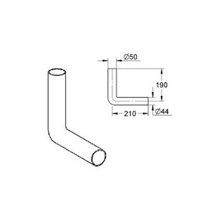 Grohe flush pipe (190 x 210) (37101SH0) - main image 1