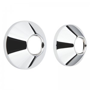 Grohe inlet cover plates (pair) - chrome (0221000M) - main image 1