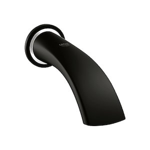 Grohe Ondus wall mounted bath spout - velvet black (13210KS0) - main image 1