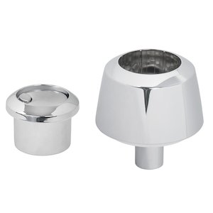 Grohe push button and escutcheon - matt chrome (42311PI0) - main image 1