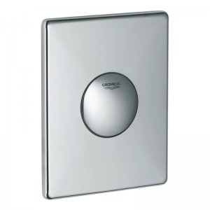 Grohe Skate mechanical push wall plate (single flush) - chrome (37547000) - main image 1