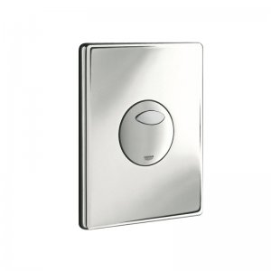 Grohe Skate dual flush single hose WC wall plate - chrome (38862000) - main image 1