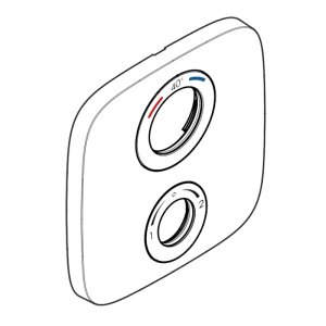 hansgrohe Escutcheon For Exchanged Connections - 155mm (92564000) - main image 1