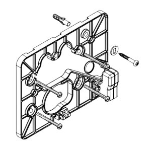 hansgrohe Holder For Escutcheon - Chrome (92298000) - main image 1