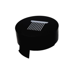 hansgrohe Overhead Shower Rain Symbol - Small - Matt Black (93572670) - main image 1