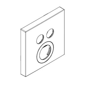 Hansgrohe Plate - Black Mat (92217670) - main image 1