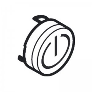 Hansgrohe push button on/off symbol - black (93579610) - main image 1
