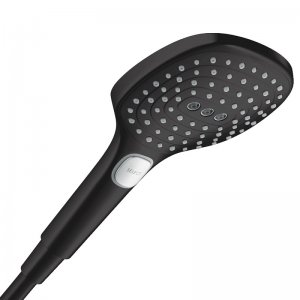 hansgrohe Raindance Select E 120 3 Spray Shower Head - Matt Black (26520670) - main image 1
