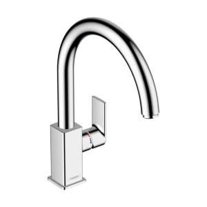 hansgrohe Vernis Shape M35 Single Lever Kitchen Mixer 210 with Swivel Spout - Chrome (71871000) - main image 1