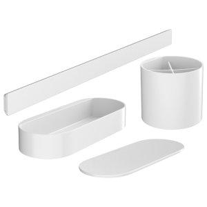 Hansgrohe WallStoris Bathroom Bundle - Matt White (27968700) - main image 1