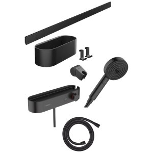 Hansgrohe WallStoris Bundle 3jet - Matt Black (24250670) - main image 1