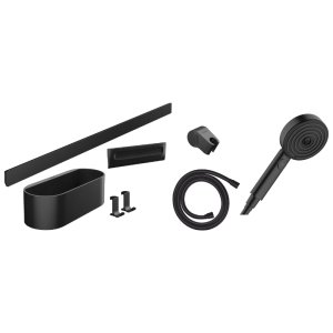 Hansgrohe WallStoris EcoSmart Bundle 3jet  - Matt Black (24291670) - main image 1