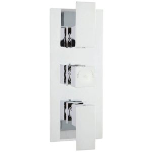 Hudson Reed Art Triple Concealed Thermostatic Mixer Shower Valve Only - Chrome (ART3211) - main image 1