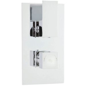 Hudson Reed Art Twin Concealed Thermostatic Mixer Shower Valve Only - Chrome (ART3210) - main image 1