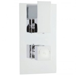 Hudson Reed Art Twin Thermostatic Shower Mixer Valve Only With Diverter - Chrome (ART3207) - main image 1