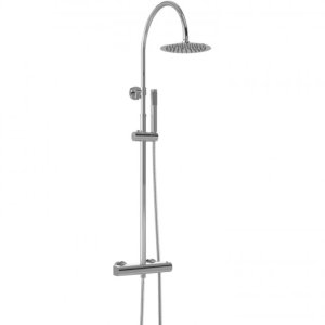 Hudson Reed Luxury Round Thermostatic Bar Mixer Shower - Chrome (A3530) - main image 1