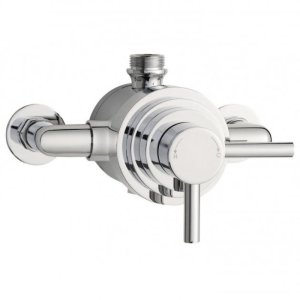 Hudson Reed Tec Dual Handle Exposed Thermostatic Shower Valve Only - Chrome (JTY026) - main image 1