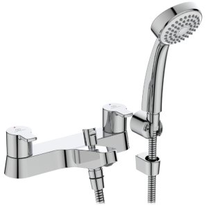 Ideal Standard Calista two taphole deck mounted dual control bath shower mixer (B1152AA) - main image 1