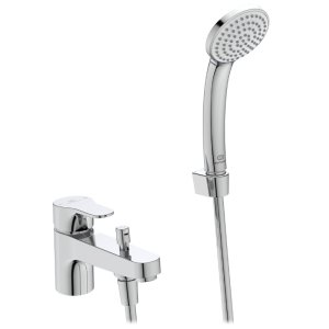 Ideal Standard Cerabase single lever bath shower mixer with shower set (BD056AA) - main image 1