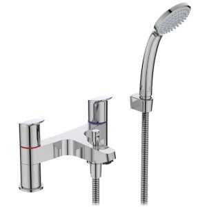 Ideal Standard Ceraflex two taphole deck mounted dual control bath shower mixer (B1823AA) - main image 1