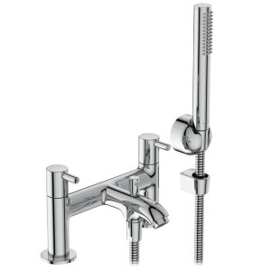 Ideal Standard Ceraline two taphole dual control bath shower mixer (BC189AA) - main image 1
