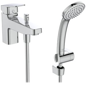 Ideal Standard Ceraplan single lever bath shower mixer with shower set (BD267AA) - main image 1