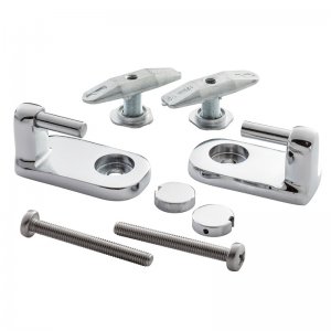 Ideal Standard Creat normal close seat and cover hinge set - chrome (EV197AA) - main image 1