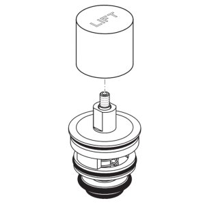 Ideal Standard Diverter Repair Kit - Chrome (B961172AA) - main image 1