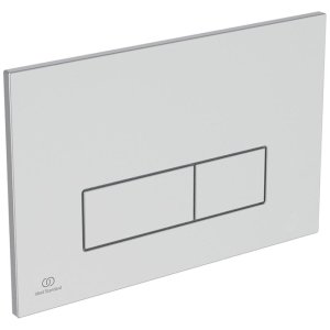Ideal Standard Oleas M2 Mechanical Dual Flush Plate - Matt Chrome (R0121JG) - main image 1