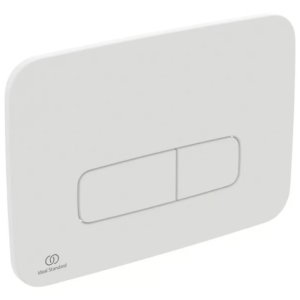 Ideal Standard Oleas M3 Mechanical Dual Flush Plate - Silk White (R0459AW) - main image 1