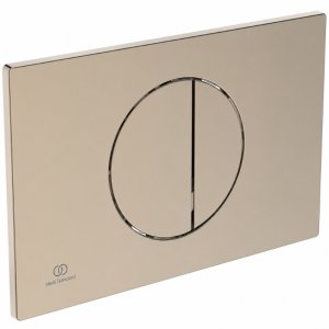 Ideal Standard Oleas M5 Mechanical Dual Flush Plate - Brushed Bronze (R0503J6) - main image 1