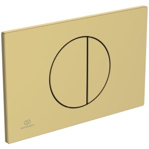 Ideal Standard Oleas M5 Mechanical Dual Flush Plate - Brushed Gold (R0503A2) - main image 1