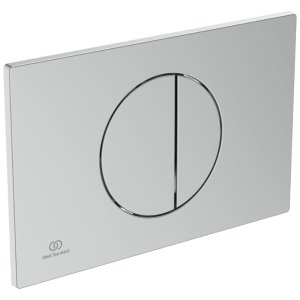 Ideal Standard Oleas M5 Mechanical Dual Flush Plate - Matt Chrome (R0503JG) - main image 1