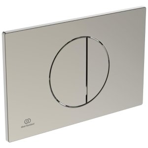 Ideal Standard Oleas M5 Mechanical Dual Flush Plate - Silver Storm (R0503GN) - main image 1