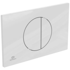 Ideal Standard Oleas M5 Mechanical Dual Flush Plate - White (R0503AC) - main image 1