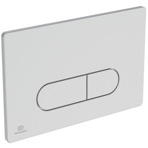 Ideal Standard Oleas P1 Pneumatic Dual Flush Plate - Matt Chrome (R0116JG) - main image 1