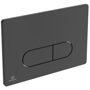 Ideal Standard Oleas P1 Pneumatic Dual Flush Plate - Silk Black (R0116A6) - main image 1