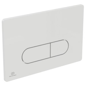 Ideal Standard Oleas P1 Pneumatic Dual Flush Plate - White (R0116AC) - main image 1