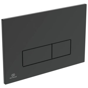 Ideal Standard Oleas P2 Pneumatic Dual Flush Plate - Silk Black (R0119A6) - main image 1