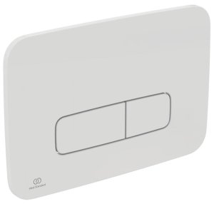 Ideal Standard Oleas P3 Pneumatic Dual Flush Plate - White (R0124AC) - main image 1